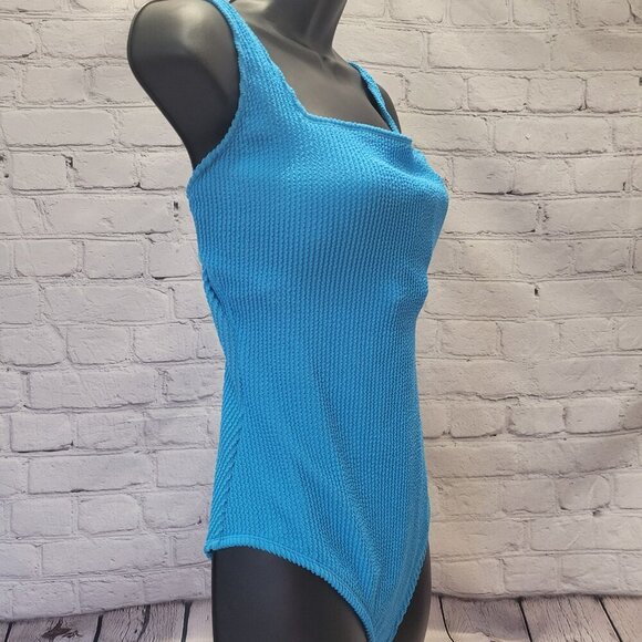 Bleu by Rod Beattie Plus Size Square-Neck One-Piece Swimsuit- Coldwater - Picture 5 of 7